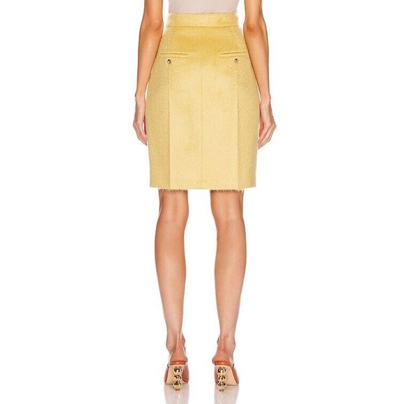 BNWT Max Mara Turchia Skirt - Yellow - sz 2 - Picture 3 of 12
